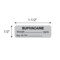 Nevs Label, Bupivacaine 'mg/mL, Exp Dt. Tm 1/2" x 1-1/2" Gray w/Black SANTW-0026 - alternate 2